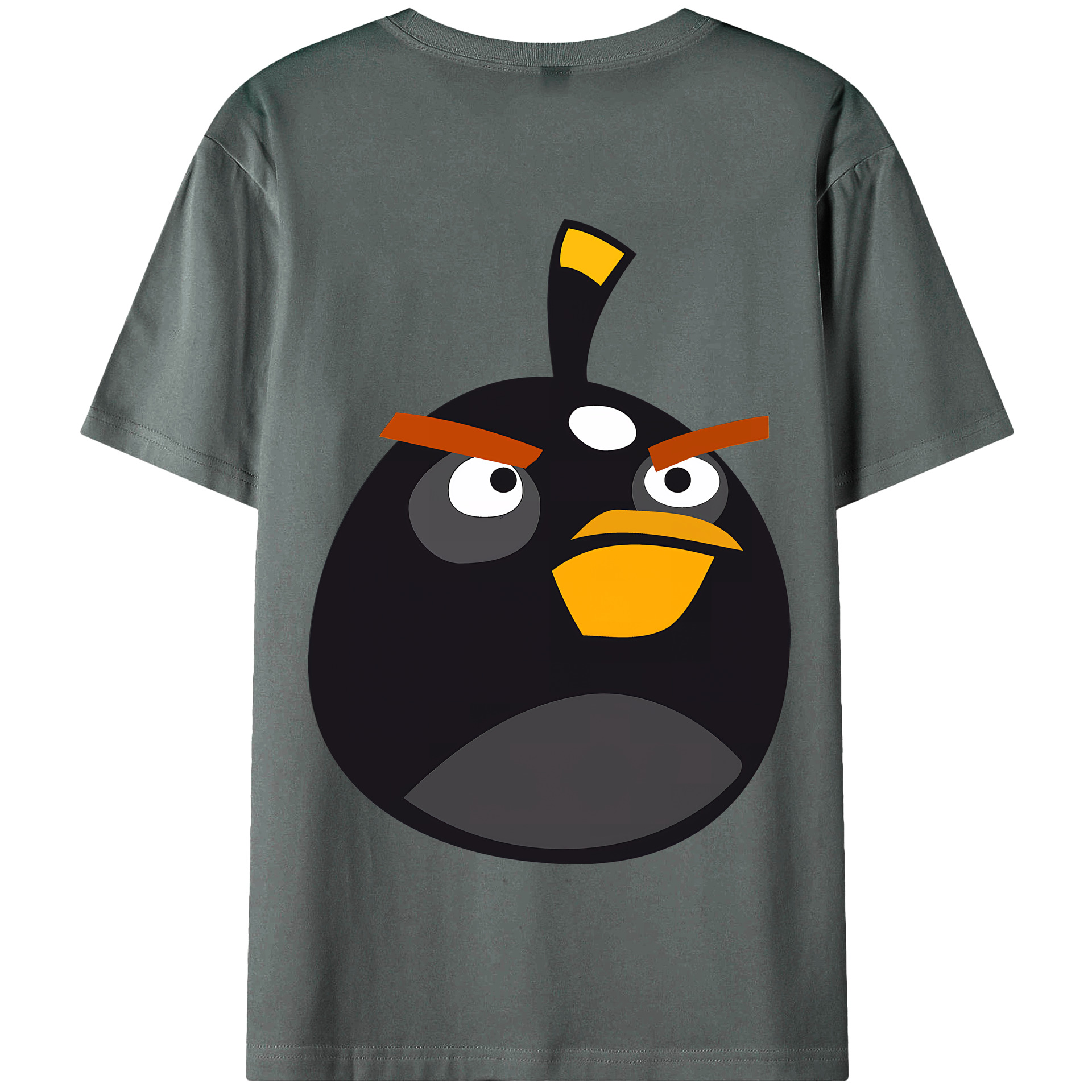 （画像用） Angry Birds アングリーバード 綿100％半袖Tシャツ（背面プリント）